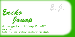 eniko jonap business card